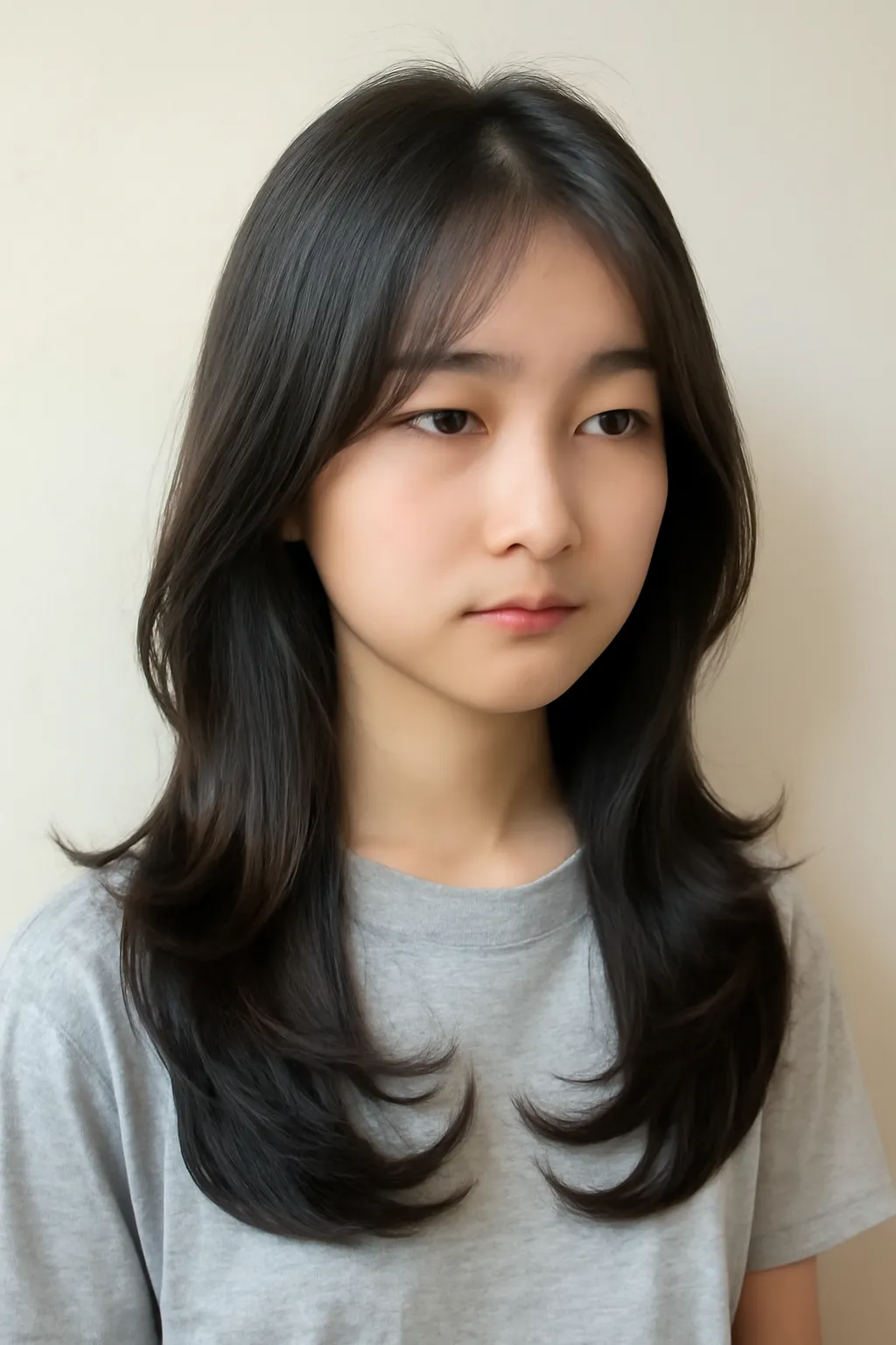 중학생 레이어드컷 펌