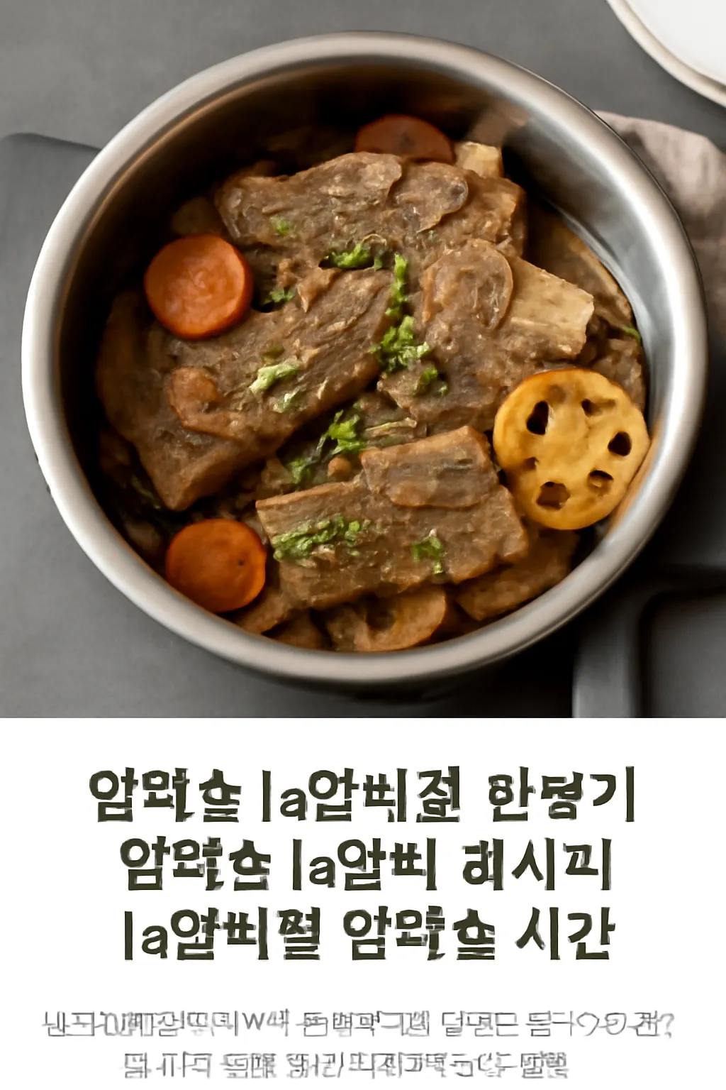 압력솥 la갈비