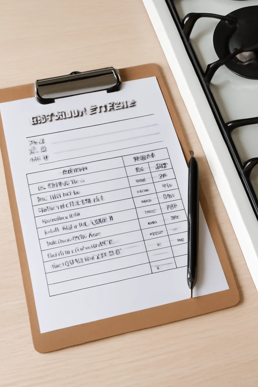 도시가스사용시설 점검표