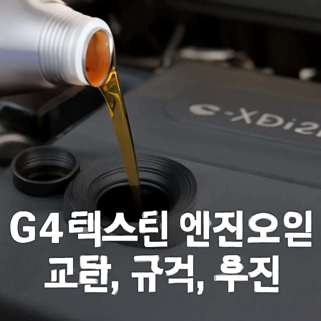 g4렉스턴 엔진오일 규격