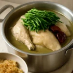 압력솥 닭백숙