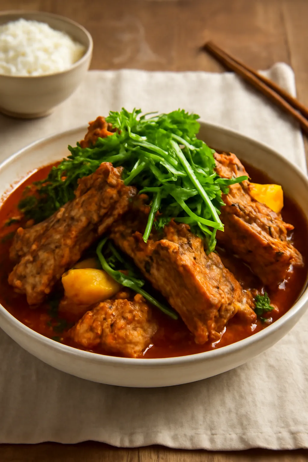 압력솥 등뼈찜