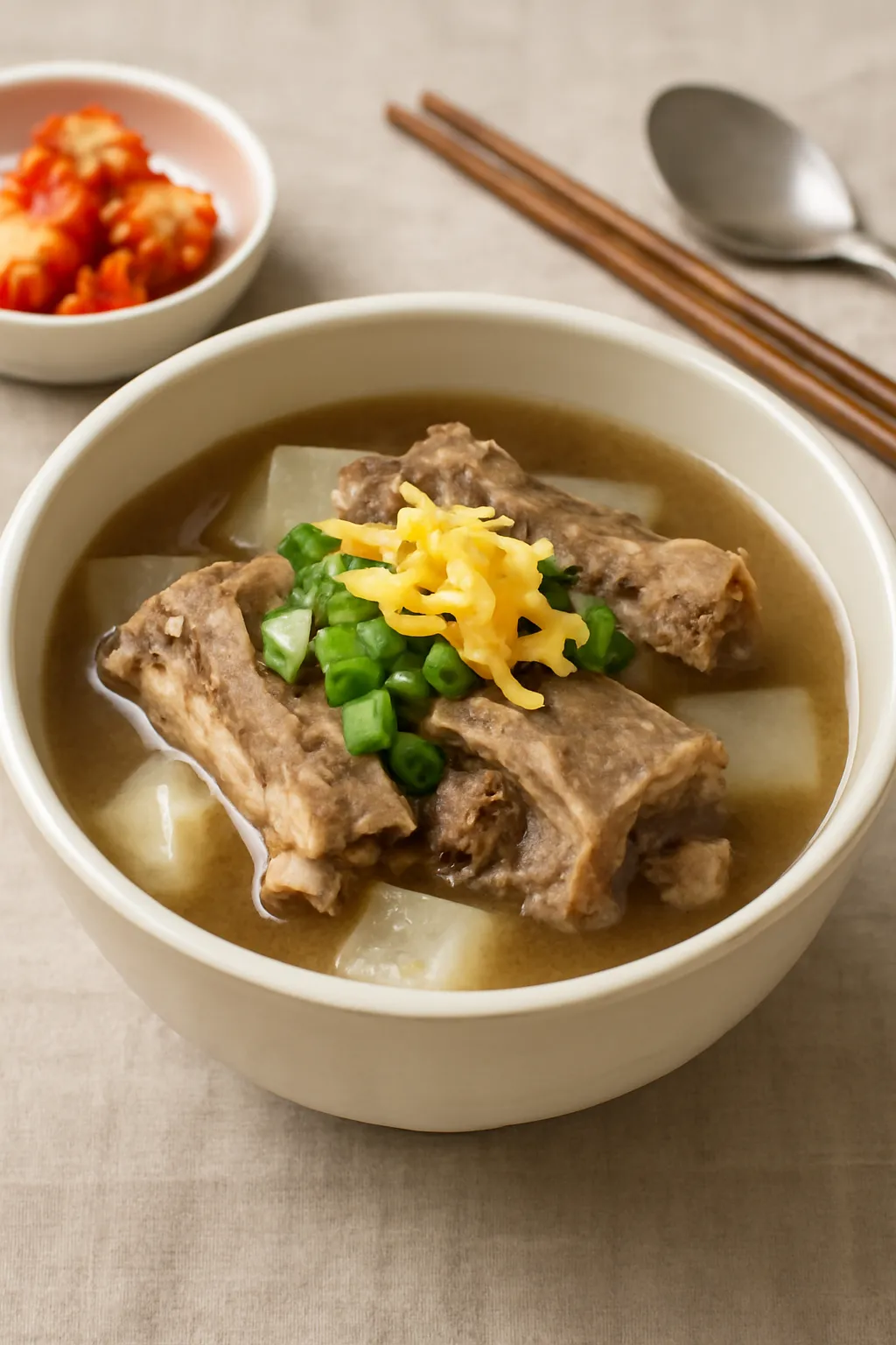압력솥 갈비탕